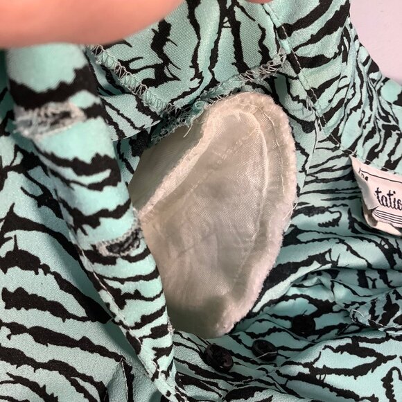 🖤 Vintage 80s Women’s Top – Size M/L – Shoulder Pads 🖤 - Picture 9 of 9